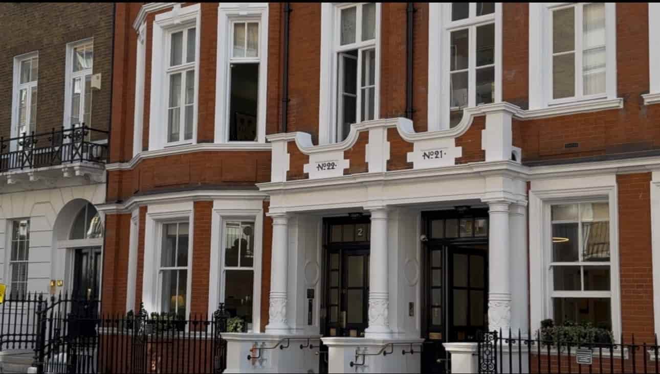 22 Wimpole Street building exterior, Marylebone London